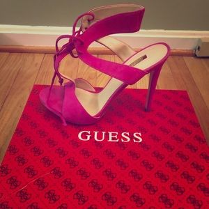 Stiletto Magenta Sandals by Guess